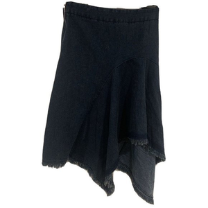 Jealous Tomato‎ flare raw hem blue jeans Skirts size S